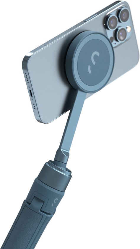 ShiftCam SnapPod magnetisches Handy-Stativ - magnetischer Selfie-Stick - Stativ - MagSafe-kompatibel - mit magnetischer Befestigung - Blue Jay (blau)