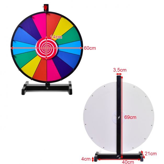 Coast Glücksrad - Spinnrad - Selbstbeschriftung - Ø60 cm - 14 Schachteln
