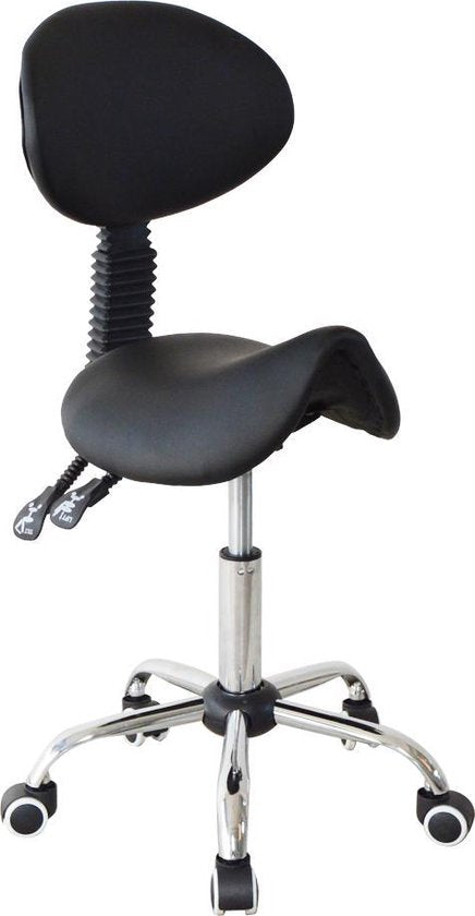 VDD-Sattelhocker - Ergonomisch kippbare Rückenlehne - Höhenverstellbar - 38x36x96cm