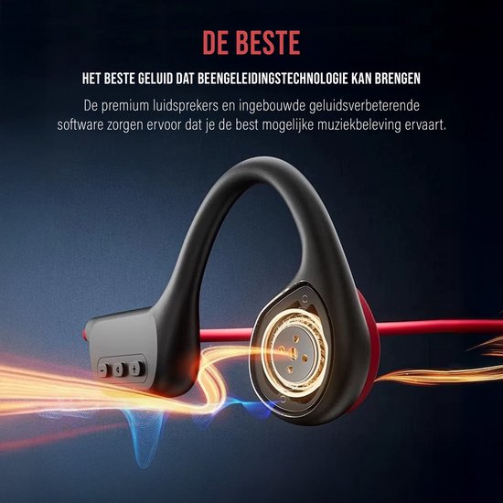 Tech Essentials Hydro X10 - Sport-Ohrhörer - drahtlos - offenes Ohr - IPX8 - 32GB - Knochenleitungskopfhörer - Kopfhörer - Laufen - Bluetooth