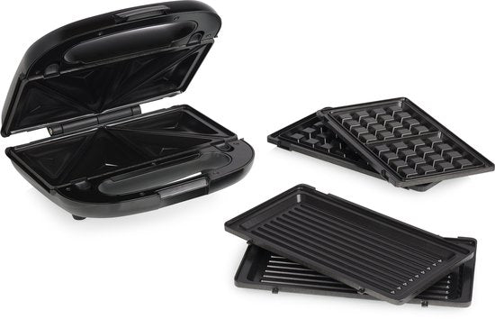 Princess 127090 – 3-in-1-Sandwichmaker – 750 W – Toastgerät, Waffeleisen & Panini-Grill