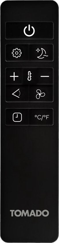 Tomado TMA9002B - Mobiles Klimagerät - 3 in 1 Funktion - Timer - Fensterdichtungsset - 9000 BTU - 80 m3 - Schwarz
