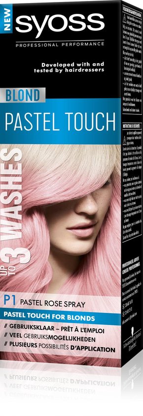SYOSS Color Blond Pastel Touch P1 Pastel Rose Spray-Haarfarbe – 1 Stück