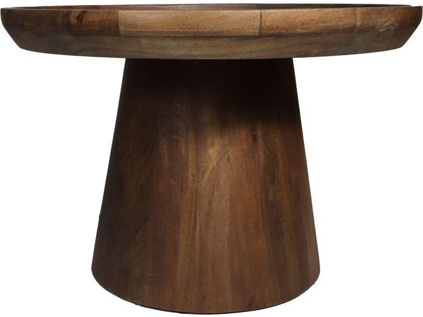 Boox Beistelltisch Drum – Mahagoniholz – Mattbraun – 60 x 60 x 40 cm