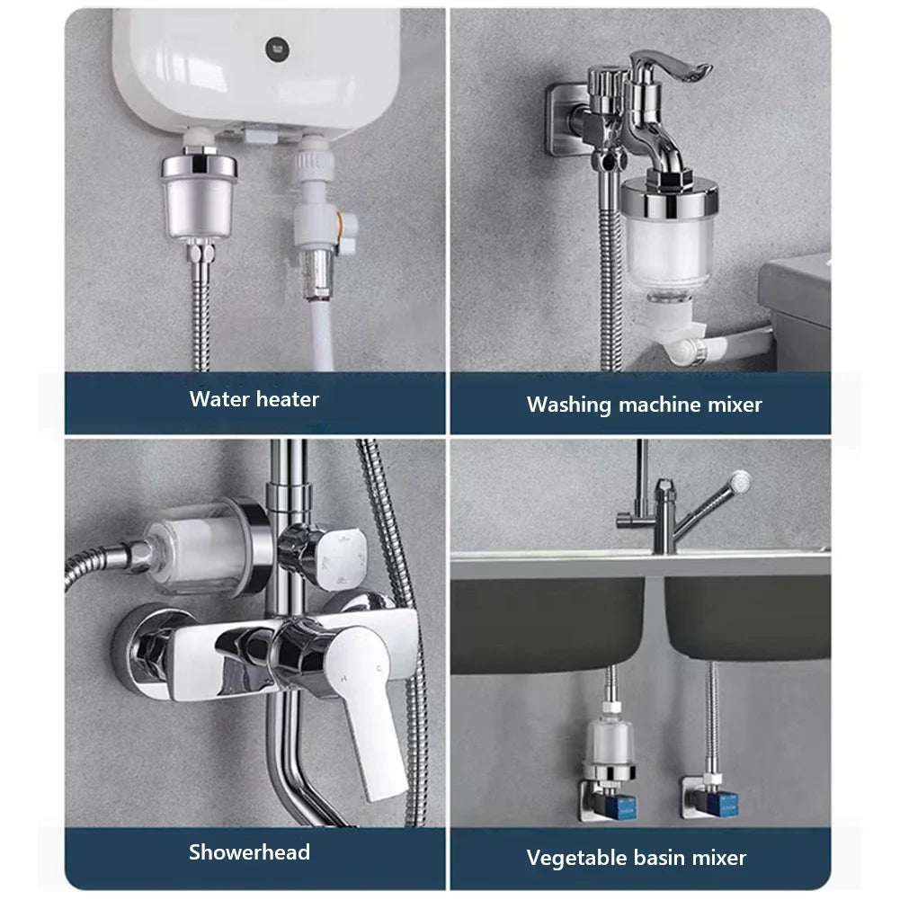 Wasserhahnfilter – 4Filters – Wassersparend – Universal – 99 % der Wasserhähne – Weiß