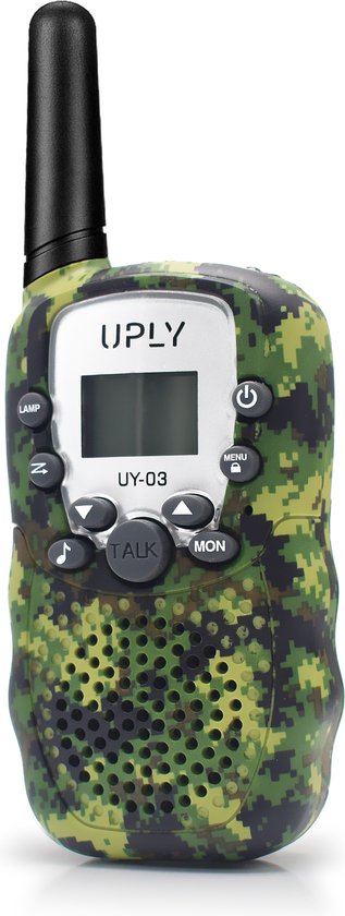 UPLY Walkie Talkie für Kinder und Erwachsene - Walkie Talkie - 5KM Reichweite - Set mit 2 Stück