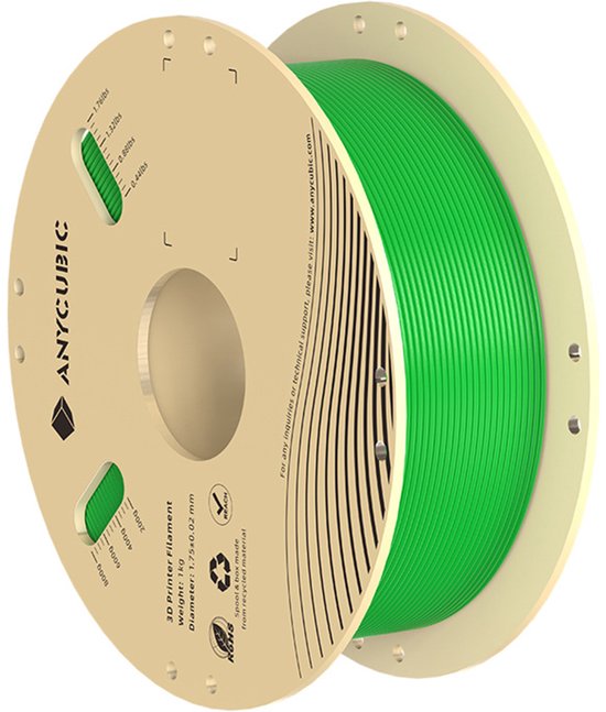 Anycubic Pla-Filament 1 kg für 3D-Drucker, grün, leicht zu drucken