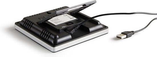 Dutch Originals Wetterstation - kabellos - Wetterstation mit Außensensor - Innen und Außen - Schwarz