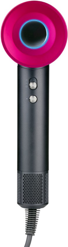 Alpina Ionen-Haartrockner 1600 W – Haartrockner mit 3 Heizstufen – Haartrockner mit Cool-Shot-Funktion und Selbstreinigungsfunktion – Haartrockner mit 360°-Magnet-Aufsatz – Ionen-Technologie – Grau