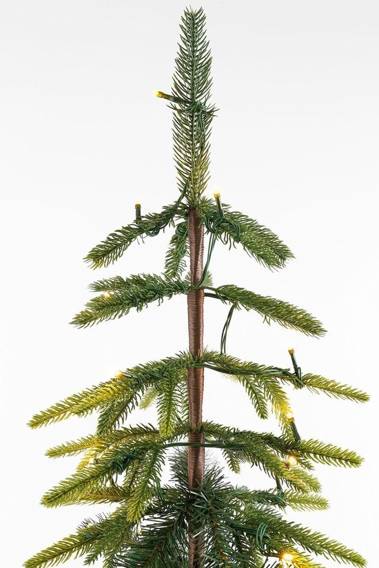 Black Box Trees Lodge Kunstweihnachtsbaum mit Beleuchtung sowie Timer- und Dimmfunktion – H 155 x Ø 48 cm – Grün