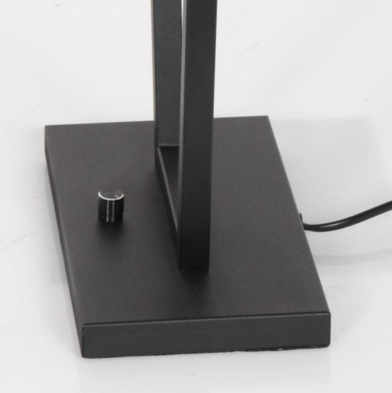 Steinhauer Tischlampe „Stang“ – schwarz – Metall – 3503ZW