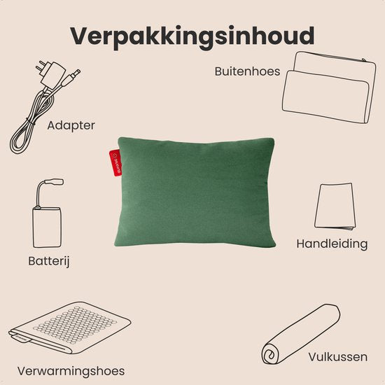 Auronic Wärmekissen Classic – Pastellgrün – 45 x 60 cm
