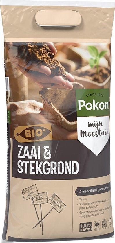 Pokon Bio Seed and Seedling Soil - 10l - Blumenerde (Bio) - Stimuliert die Wurzelentwicklung