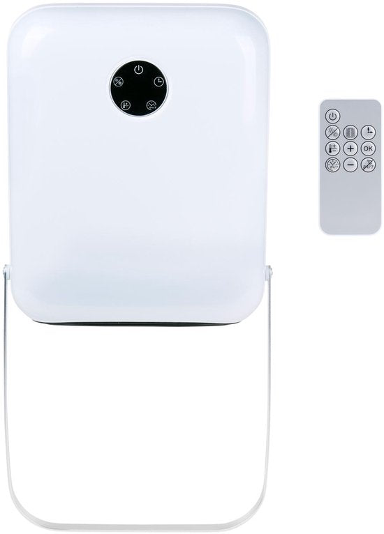alpina Badezimmerheizung, elektrisch, 750/2000 W – Elektroheizung mit 2 Heizstufen und 24-Stunden-Timer – Heizung IP22, spritzwassergeschützt – mit Fernbedienung – Wandmontage