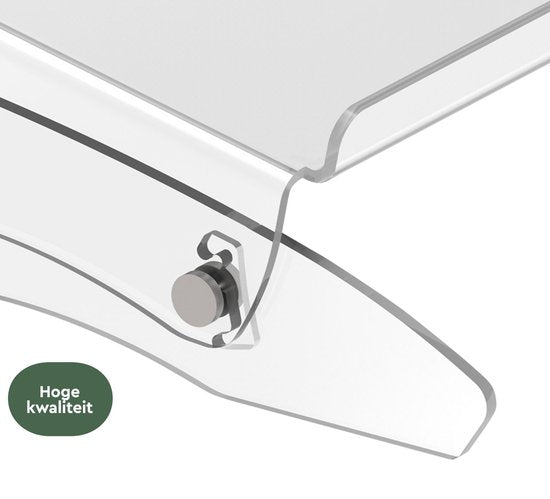 BRASQ Transparenter Acryl-Dokumentenhalter bis zum Format A3 - 7 Positionen - Höhenverstellbar - Neigbar