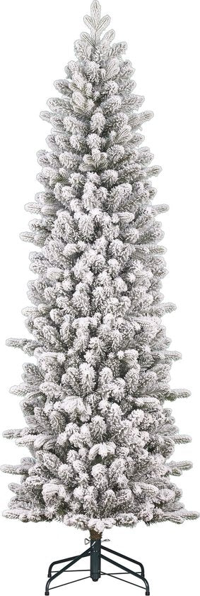 Black Box Trees Harma Schmaler Künstlicher Weihnachtsbaum - H230 x Ø69 cm - Grün gefrostet