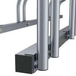 Monzana 2 Stück Fahrradständer - Fahrradablage - für 12 Fahrräder - 160x32x27 cm - Fahrradständer aus Metall