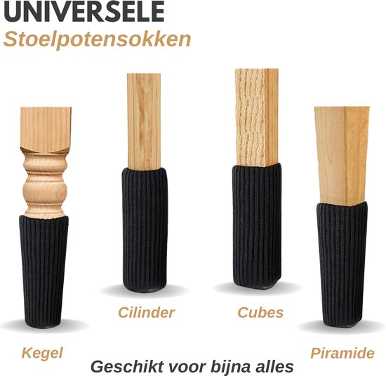 VAIVE Stuhlbeinschoner - Bodenschoner - Stuhlbeinsocken - Stuhlbeinkappen - Stuhlbeinschoner - Stuhlsocken