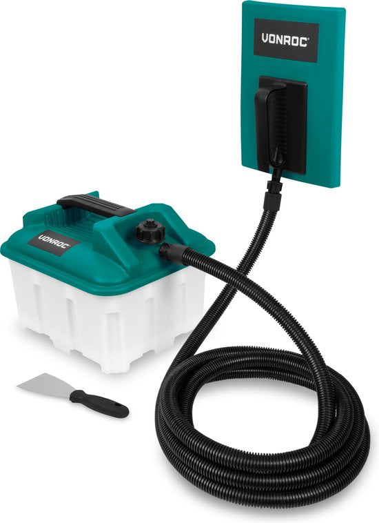 VONROC Tapetendampfer - 2300W - 4.5L - 4m Schlauch - Inkl. Abstreifer - Mit großer und kleiner Dampfplatte