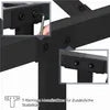 Yaheetech Metallbettgestell mit Lattenrost – Schwarz – 140 x 200 cm