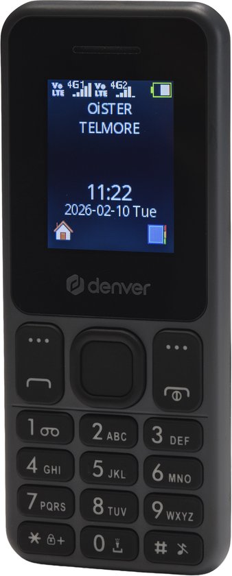 Denver Senioren-Handy 4G – GSM – Smartphone-frei aufwachsen – FM-Radio – Dual-SIM – SIM-Lock-frei – Modell 2026 – FAS1880L