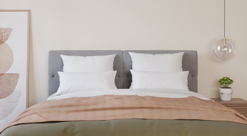 Emma - Hochwertiges Mikrofaserkissen - Essential Pillow - Weich - 60x70 cm - Weiß