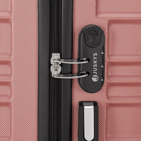 Hartschalenkoffer Set Rom - 3-teilig - ABS - Rosa