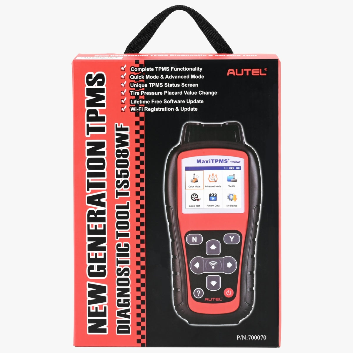 Autel MaxiTPMS TS508WF TPMS-Diagnosegerät – WLAN – ca. 215 × 105 × 37 mm