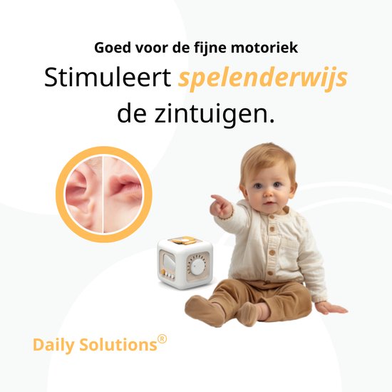 Daily Solutions® Activity cube - Montessori-Kinderspielzeug - Sensorisches Spielzeug - Pädagogisches Spielzeug - Spielspaß