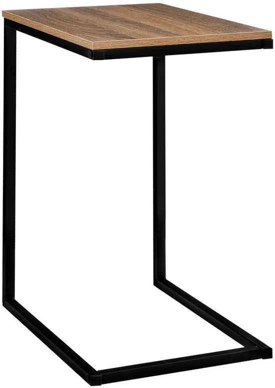 Five®-Beistelltisch – Metall/Holz – Länge 45 x Breite 35 x Höhe 66,5 cm