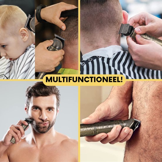 2-in-1 Bartschneider Herren - Trimmer für Bart und Körper - Inkl. 2 Aufsätze - Sansbeauté® - Body Groomer Herren - Body Trimmer Herren - Haartrimmer - Clippers - 0.5-15MM - Nase und Ohren - Trimmer - Bartmaschine