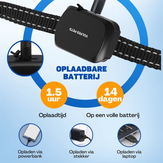 Vulpes Goods® - Anti-Bell-Halsband Mini Vulpes Goods® Anti-Bell-Halsband Mini - Erziehungshalsband ohne Schock - Anti-Bellgerät für kleine Hunde - wasserdicht - wiederaufladbar - Vibration und Audio