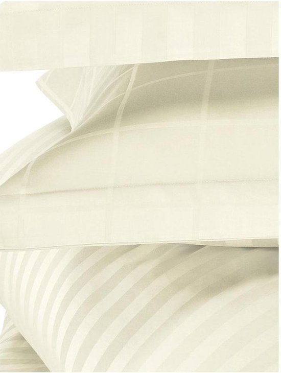 De Witte Lietaer Bettbezug aus Baumwollsatin Zygo – Einzelbett – 240 x 220 cm – Elfenbein