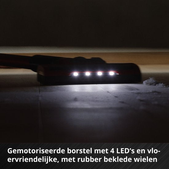 Einhell Akku-Staubsauger TE-SV 18 Li Solo – Power X-Change – 18 V/Li-Ion – 0,6-l-Behälter – 4 LEDs – Dreifach-Filtersystem – Motorisierte Bodendüse – Ohne Akku und Ladegerät