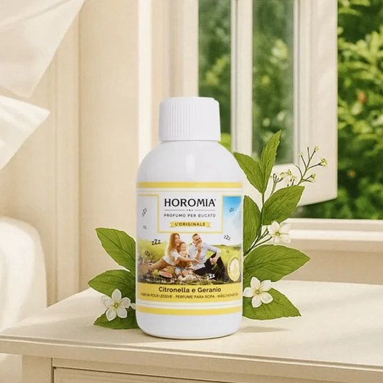 Horomia Waschparfüm Citronella und Geranie 250 ml – Limited Edition – Anti-Mücken – Duft für die Wäsche