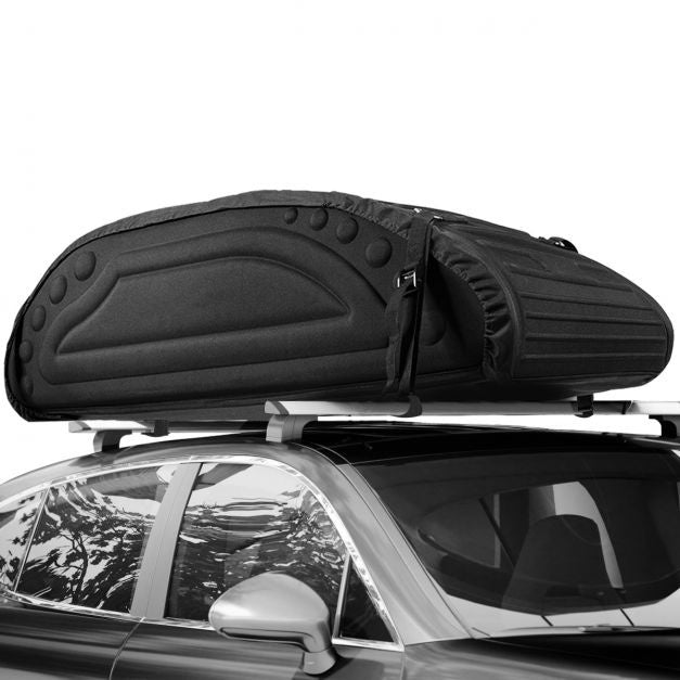 Coast Car Roof Box mit Riemen Dach Tasche - 400L - Schwarz