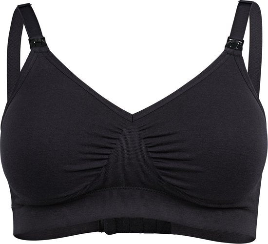 Medela Keep Cool Ultra BH – Nahtloser Still-BH – Schwangerschafts-BH mit 6 atmungsaktiven Zonen – Soft-Touch-Material – Bequem und stützend – Schwarz – Größe M