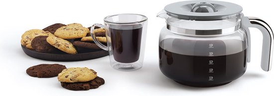 SMEG DCF02PBEU Filterkaffeemaschine – Kaffeemaschine – 10 Tassen – Warmhaltefunktion 40 Min. – Aromaeinstellung – Programmierbare Startfunktion – 50er-Jahre-Stil – Pastellblau