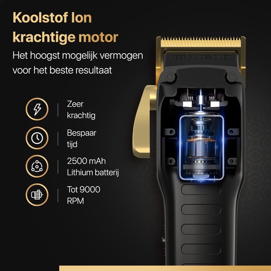 Wellshave Clippers Men Pro - Trimmer für Kopf & Bart - Clippers Men Head Hair - Haartrimmer Men - Haarschneider - Trimmer
