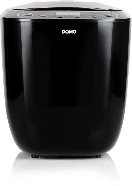 DOMO DO1119B Brotbackmaschine – 12 Programme – 700–1000 g – Glutenfreies Programm – Schwarz