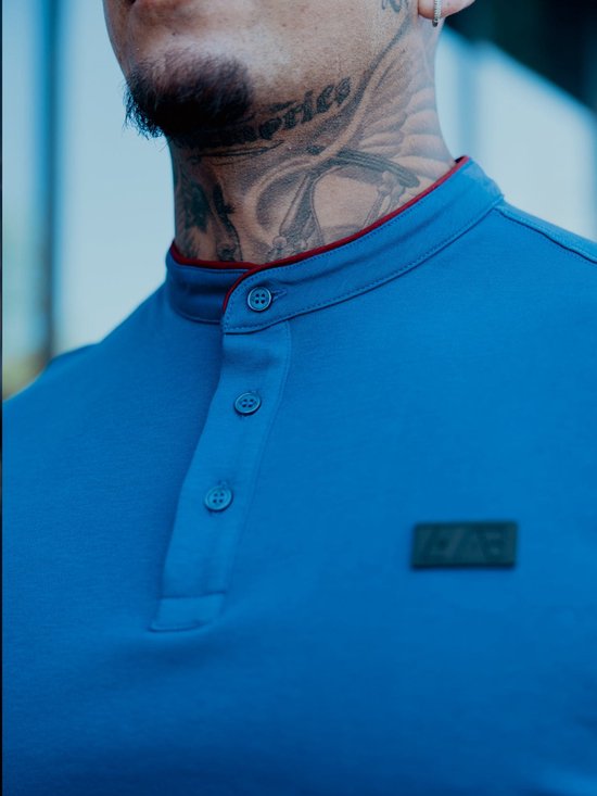 AB Lifestyle - Tokyo Polo | Navy Peony - Herren - Größe: XS
