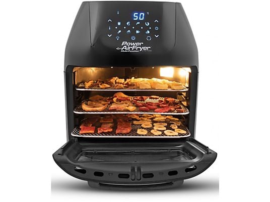 MediaShop M16438 Power AirFryer Multifunction – Heißluftfritteuse – 9 l – 1800 W – Schwarz