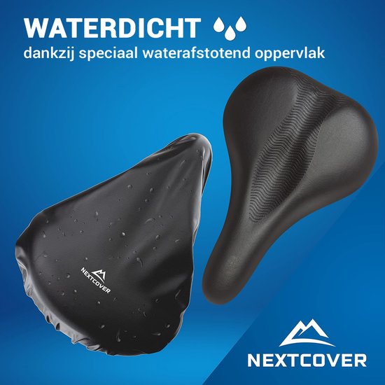 NEXTCOVER® Universal-Sattelüberzug Fahrrad 2er-Set - 100% wasserdichter Sattelüberzug - Sattelüberzug Regen oder Sonnenschein mit UV-Schutz