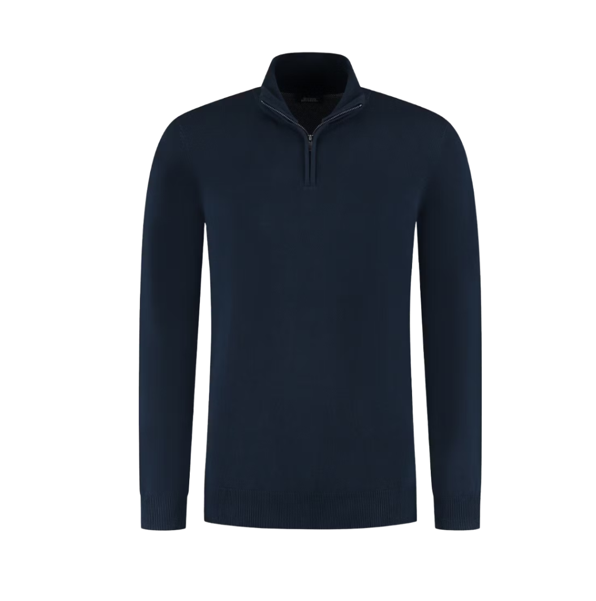 Boston Brothers - Half Zip Pullover - Marineblau - Größe S
