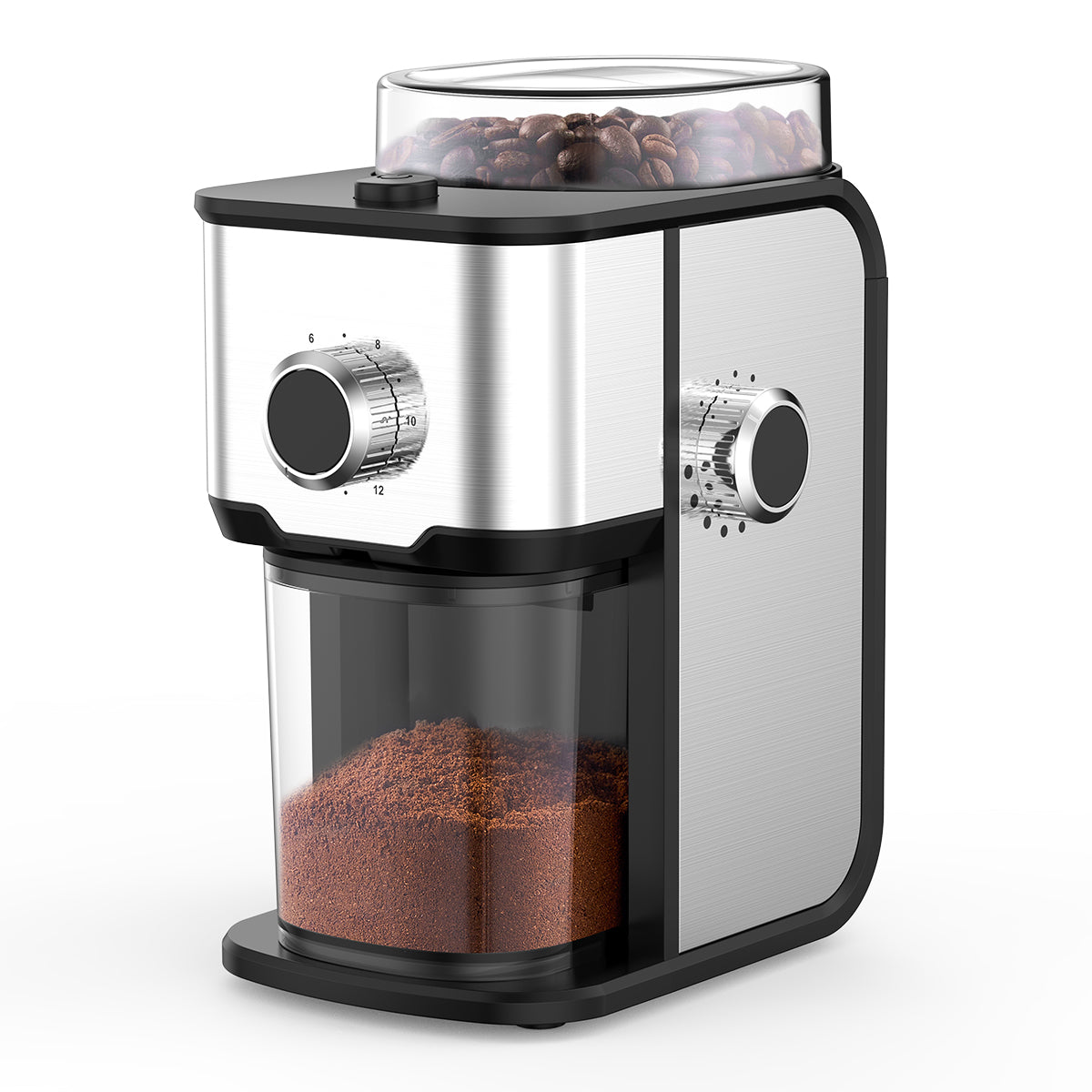 Ollygrin BG705 elektrische Kaffeemühle mit flachen Mahlwalzen – einstellbare Kaffeemühle für den Hausgebrauch