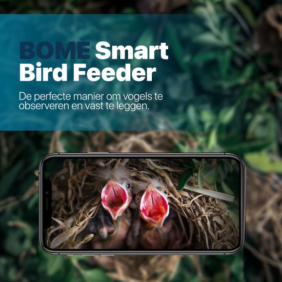 Vogelhaus mit Kamera und Audio - Vogelhaus zum Aufhängen - Holz - Nistkasten - Doppeltes Solarpanel