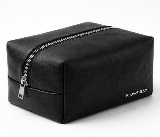 FLOWSTEAM® Kleiderdampfer – Luxuriöse Aufbewahrungstasche aus veganem Leder – Reisetasche