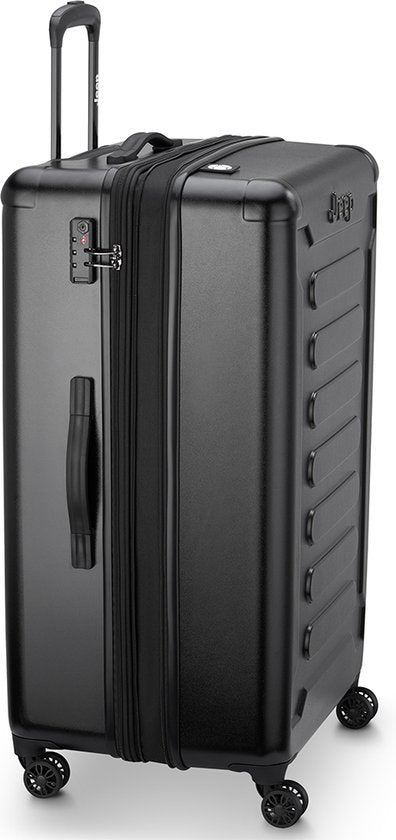 Jeep-Koffer Extra Large 80 cm, erweiterbar, schwarz