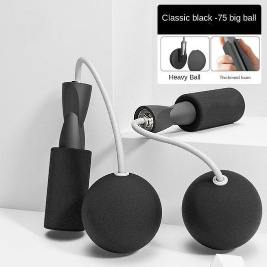 GarpexÂ¬Ã† Kabelloses Sport-Springseil - beschwertes Springseil - Fitness-Springseil - Workout - Fitness - Schwarz