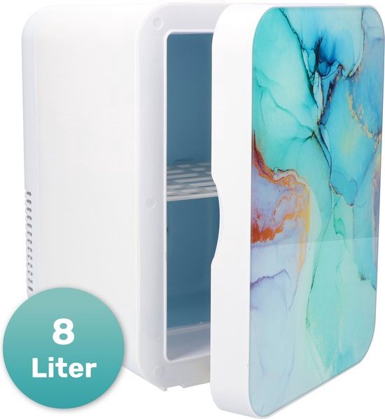 Soft&Silky Skincare Kühlschrank - Make-up-Kühlschrank - 6.5L - 2°C bis 40°C - Marmor - Organizer - Kühlschrank - Schönheit - Hautpflege